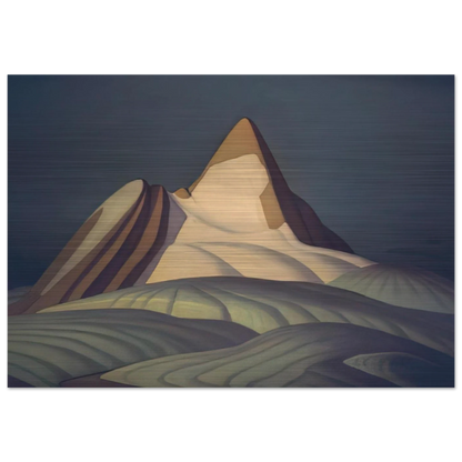 Isolation Peak, Rocky Mountains - 1930 - Lawren Harris Brushed Aluminum Print - 70x100 cm / 28x40 inches | Lawren Harris Aluminum Print | Lawren Harris Prints