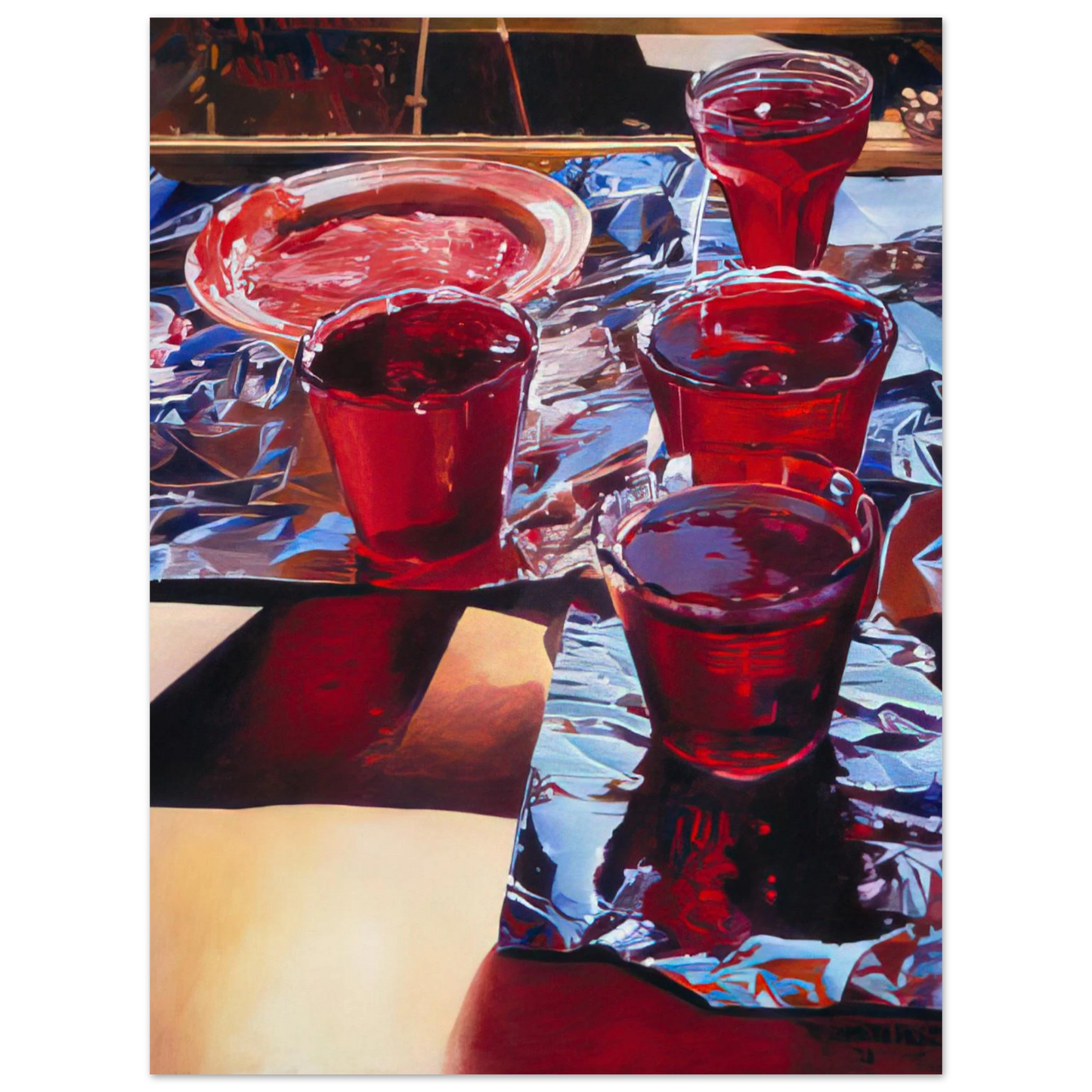 Mary Pratt - Red Currant Jelly - 1972  75x100 cm / 30x40inches Fine Art Poster