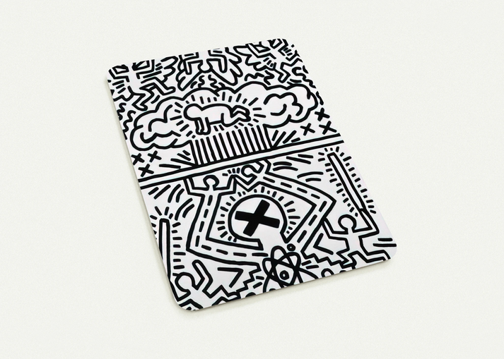 ANTI NUCLEAR RALLY 1982 By Keith Haring Pack of 10 Post Cards | Keith Haring Post Cards | A6 (10.5 x 14.8 cm) - 4.1 x 5.8 inches