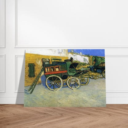 The Tarascon Diligence - Vincent van Gogh Brushed Aluminum Print - 70x100 cm / 28x40 inches | Vincent van Gogh Aluminum Print | Vincent van Gogh Prints