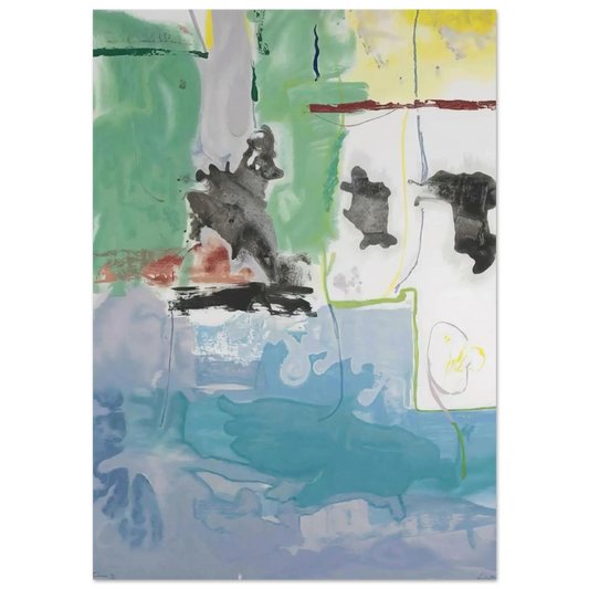 Helen Frankenthaler - West Wind - 1997 Wall art - 13x18 cm / 5x7 Inches - Fine Art Poster - -