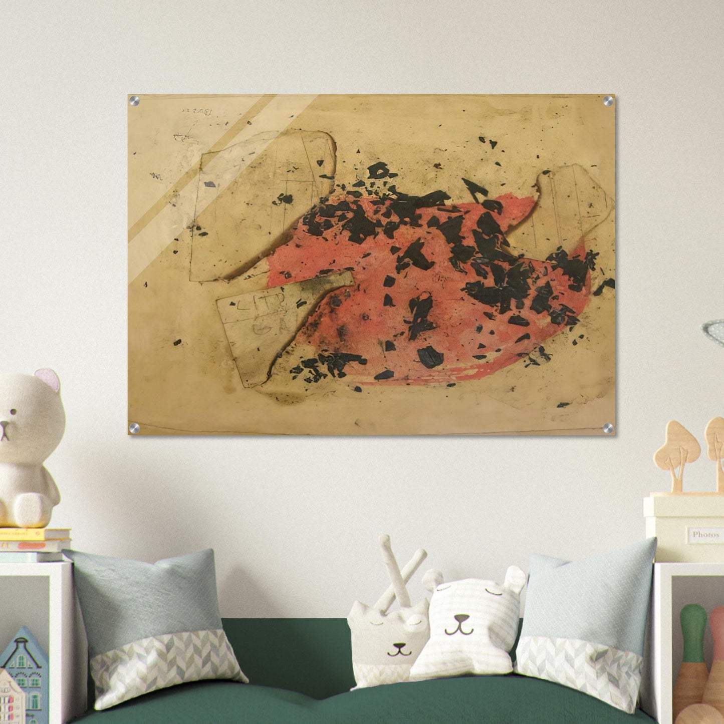 Combustione - 1957 - Alberto Burri Acrylic Print - 70x100 cm / 28x40″ inches | Alberto Burri Wall Art | Alberto Burri Prints