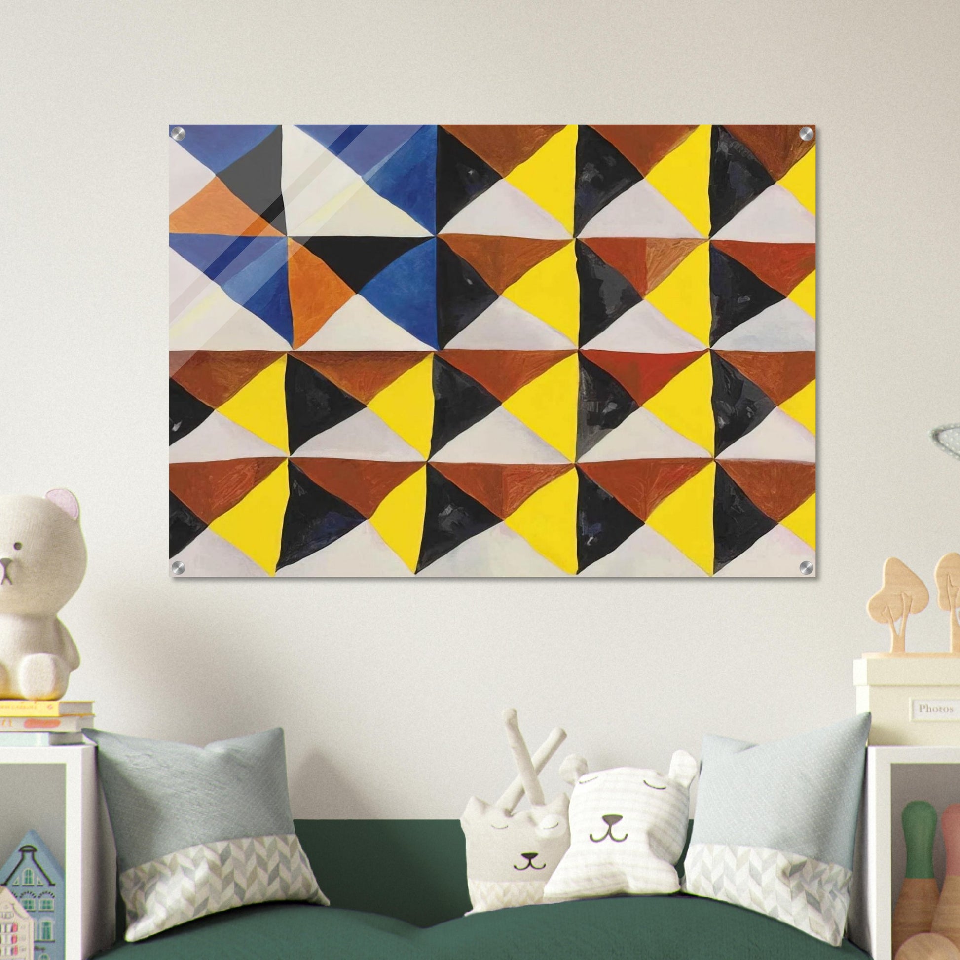 Harlequinade Harlequin with Columbine - 1990 - Mark Lancaster Acrylic Print - 70x100 cm / 28x40″ inches