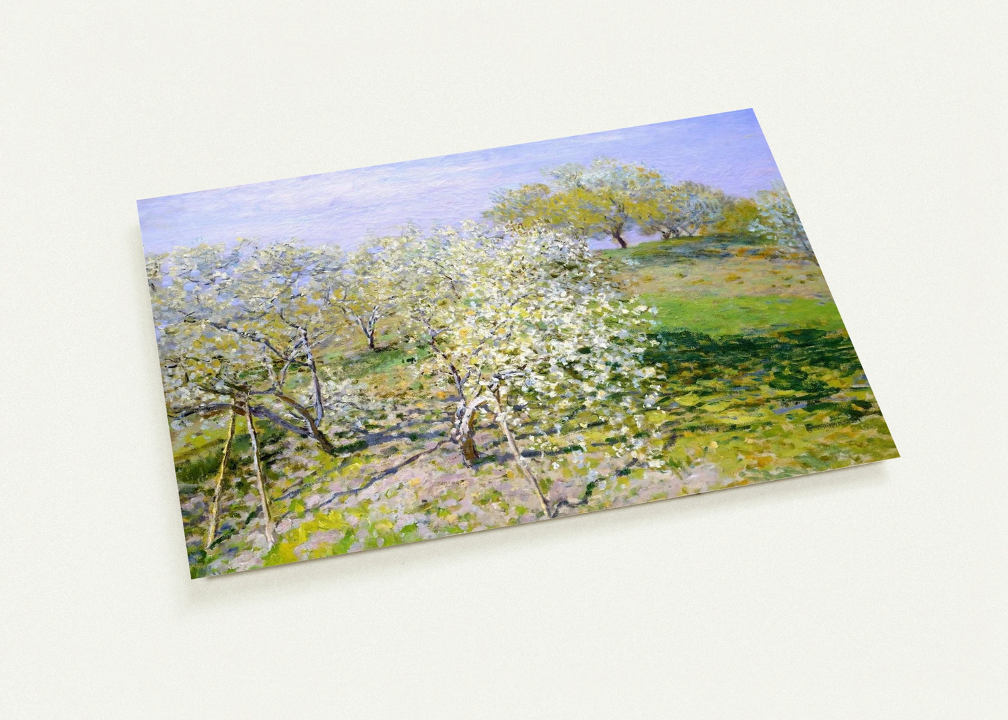 Apple Trees in Bloom By claude monet Pack of 10 Post Cards | claude monet Post Cards | A6 (10.5 x 14.8 cm) - 4.1 x 5.8 inches
