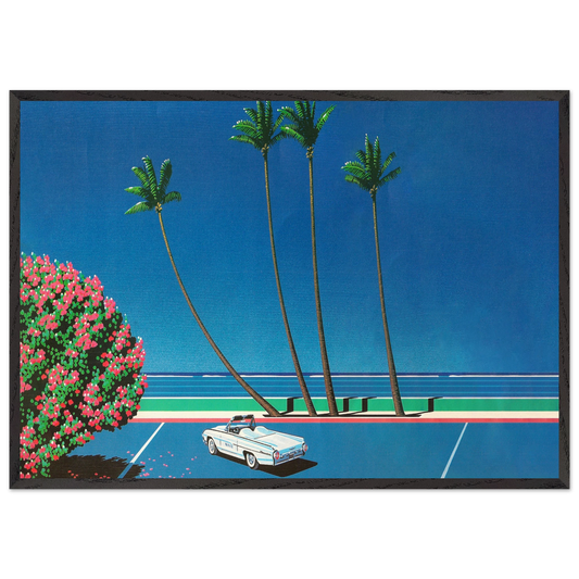 Chillside - Hiroshi Nagai 70x100 cm / 28x40 inches Framed Art Print – Black Wooden Frame