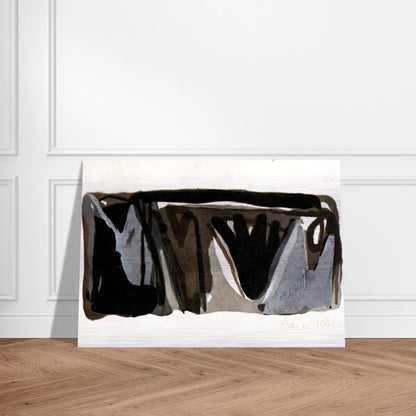 Grise nuit - 1975 - Bram van Velde Brushed Aluminum Print - 70x100 cm / 28x40 inches | Bram van Velde Aluminum Print | Bram van Velde Prints