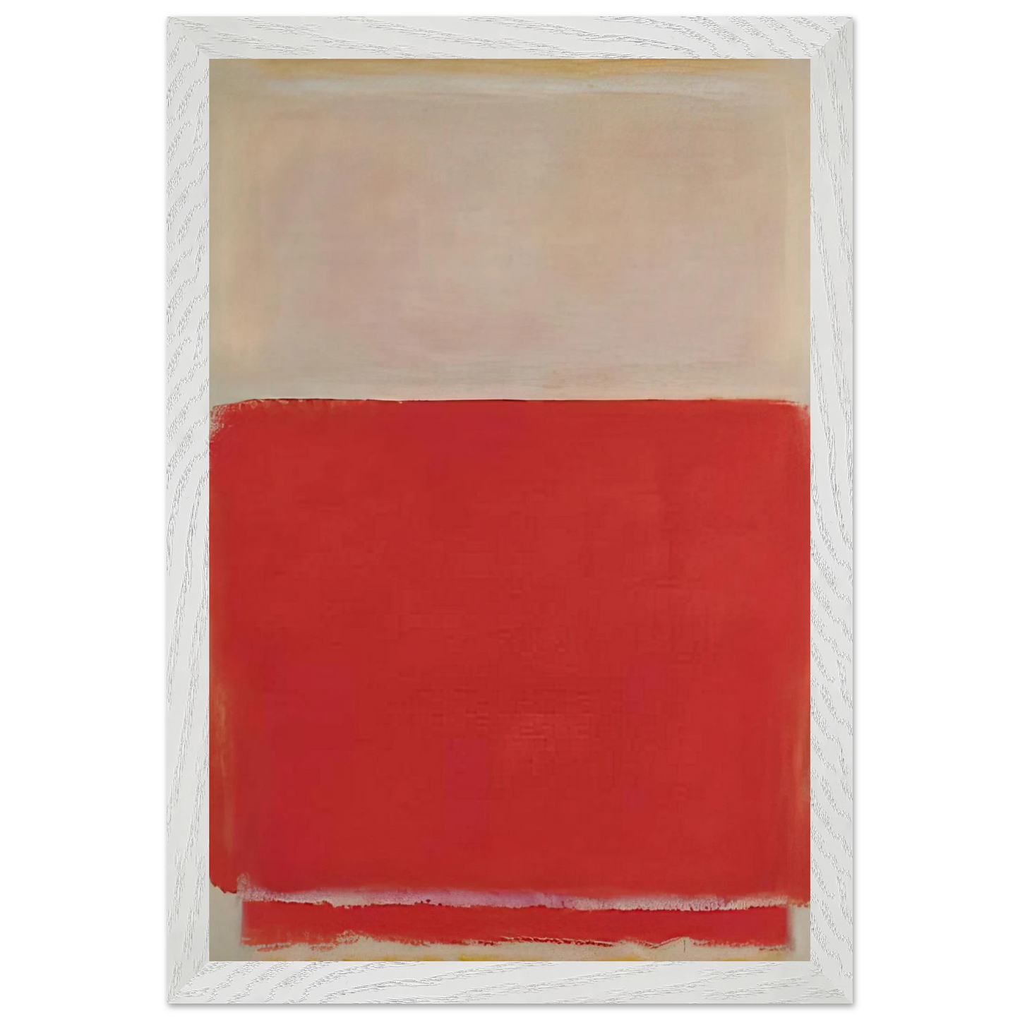 Mark Rothko - No. 3 - 1953 Wall Art - 60x80 cm / 24x32 inches - Premium Wooden Framed Poster With Fine Art Paper-canvas - Black frame