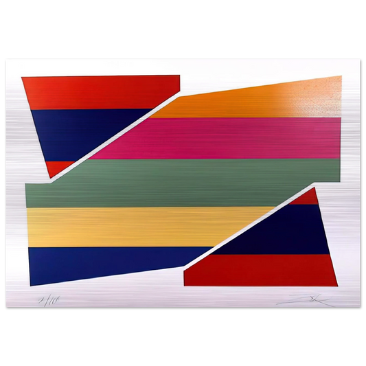 Rotation I - 1980 - Larry Zox Brushed Aluminum Print - 70x100 cm / 28x40 inches | Larry Zox Aluminum Print | Larry Zox Prints