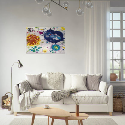 Senza Titolo III - Sam Francis Brushed Aluminum Print - 70x100 cm / 28x40 inches | Sam Francis Aluminum Print | Sam Francis Prints