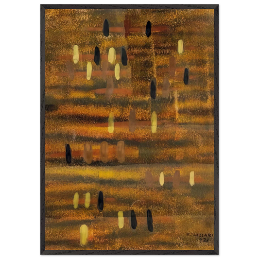 Untitled - 1938 - Bice Lazzari 70x100 cm / 28x40 inches Framed Art Print – Black Wooden Frame