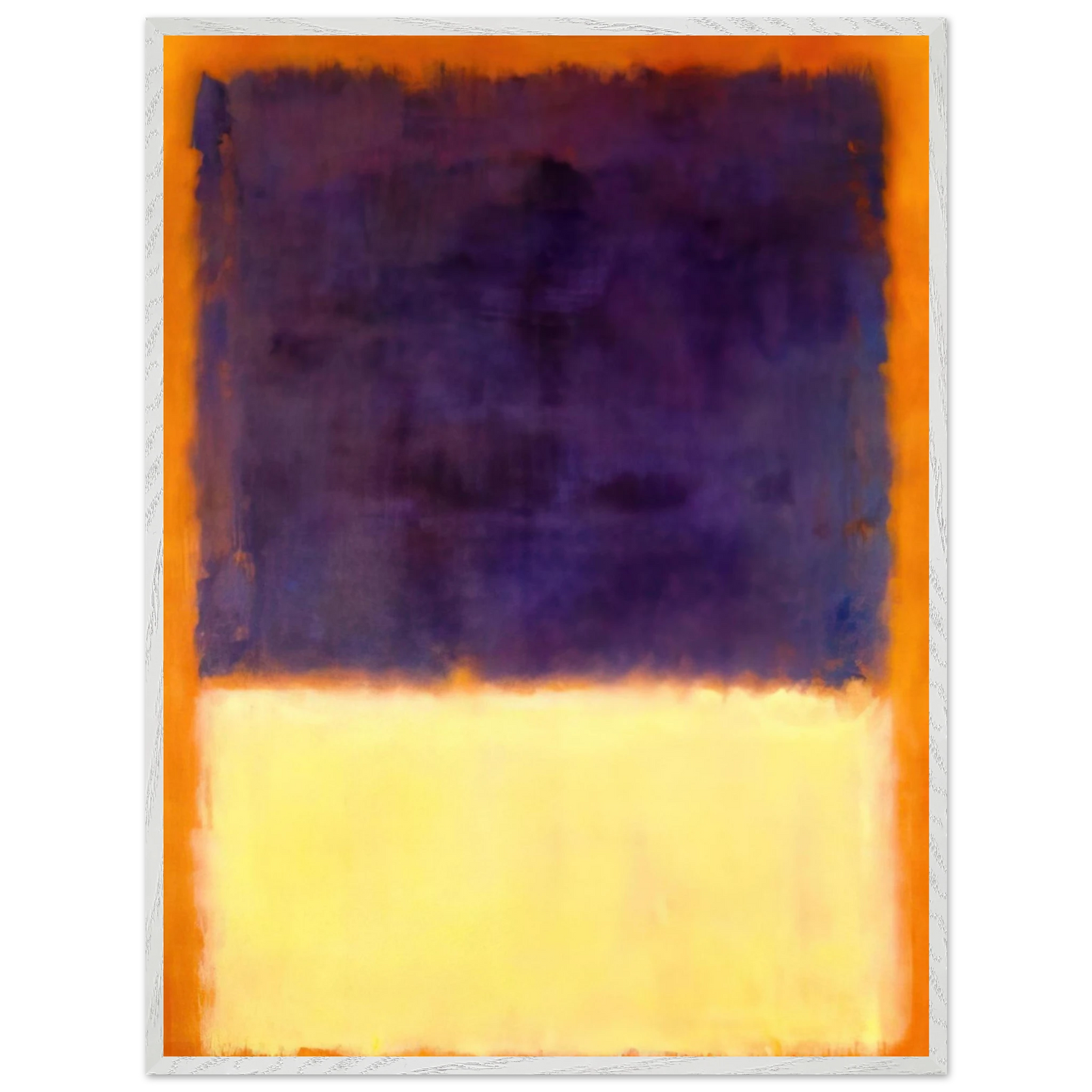 Mark Rothko - Red, Orange, Tan and Purple - 1954 Wall Art - 21x29.7 cm / 8x12" - Premium Wooden Framed Poster With Fine Art Paper - White frame