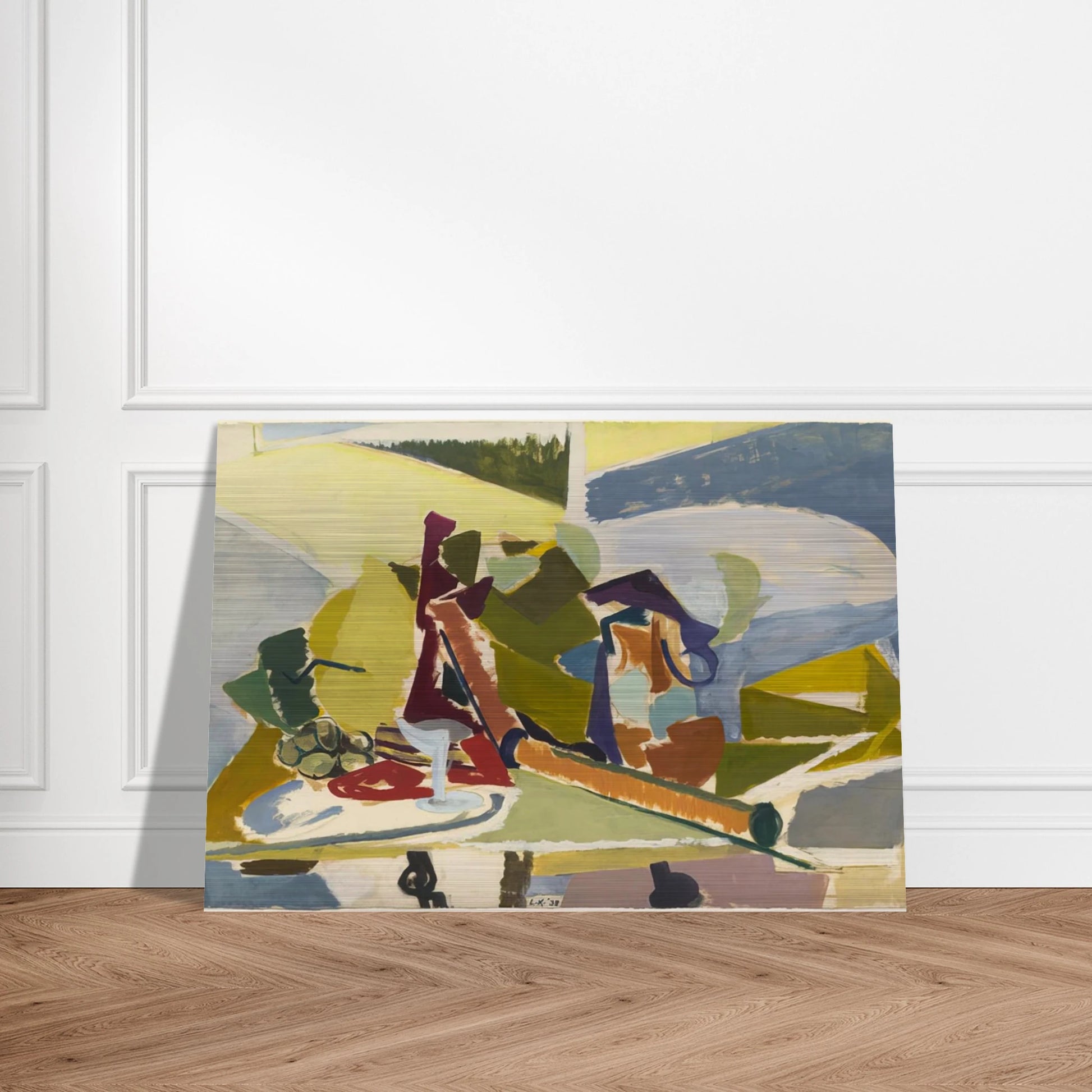 Still Life - Lee Krasner Brushed Aluminum Print - 70x100 cm / 28x40 inches | Lee Krasner Aluminum Print | Lee Krasner Prints