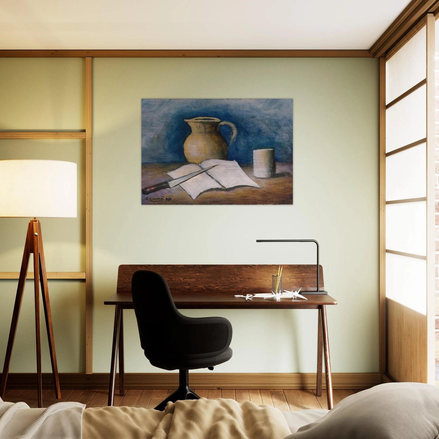 NATURA MORTA - Carlo Carra Brushed Aluminum Print - 70x100 cm / 28x40 inches | Carlo Carra Aluminum Print | Carlo Carra Prints