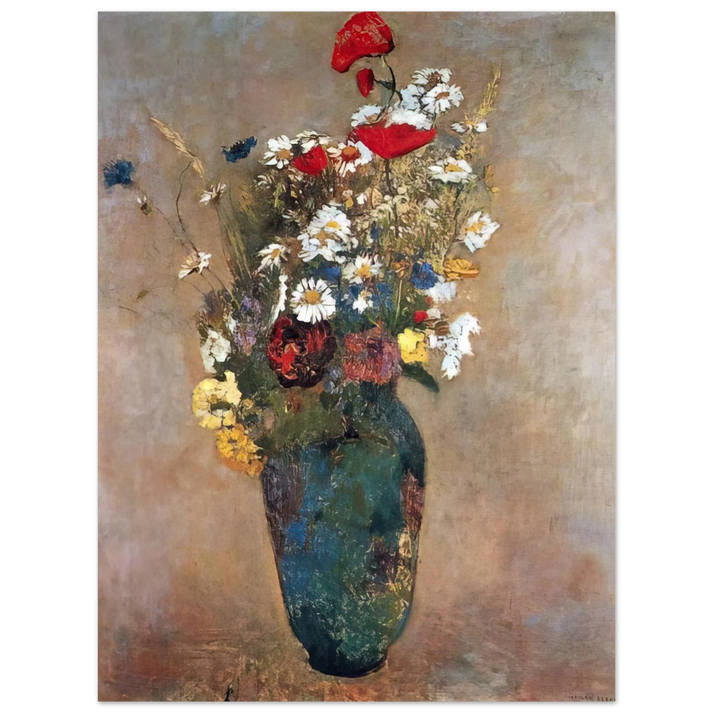 Odilon Redon - VASE WITH FLOWERS  75x100 cm / 30x40inches Fine Art Poster