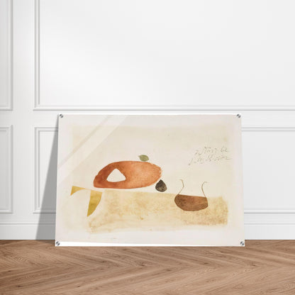Komposition 7. März 62 - 1962 - Julius Bissier Acrylic Print - 70x100 cm / 28x40″ inches