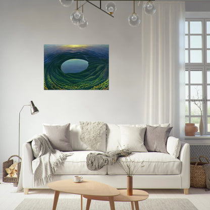 Lago umbro - 1942 - Gerardo Dottori Brushed Aluminum Print - 70x100 cm / 28x40 inches | Gerardo Dottori Aluminum Print | Gerardo Dottori Prints