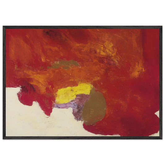 Byzantium III - 1958 - Theodoros Stamos 70x100 cm / 28x40 inches Framed Art Print – Black Wooden Frame