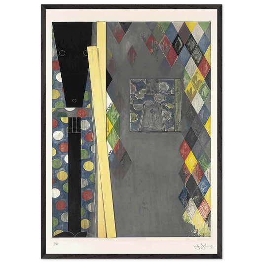 BUSHBABY 2004 - Jasper Johns 70x100 cm / 28x40 inches Framed Art Print – Black Wooden Frame