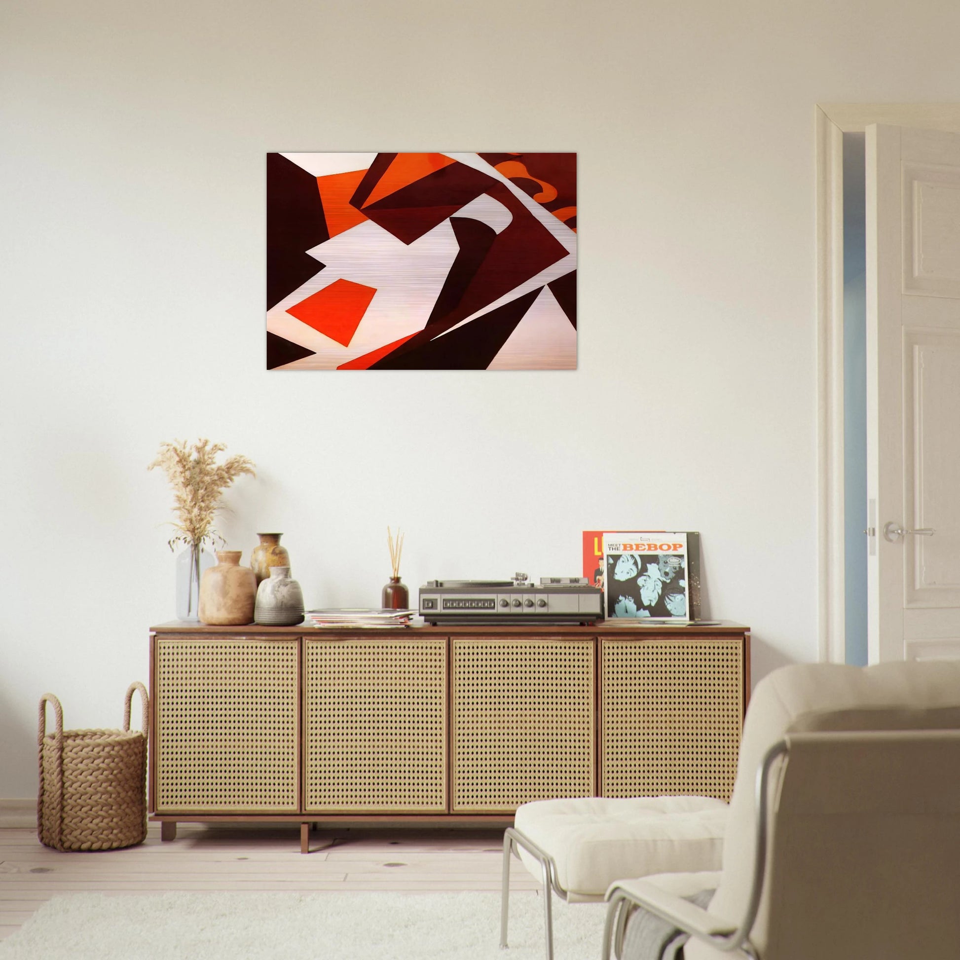 Geometric Forms - Jean Arp Brushed Aluminum Print - 70x100 cm / 28x40 inches | Jean Arp Aluminum Print | Jean Arp Prints