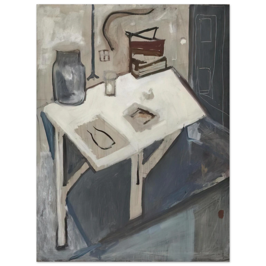 Maria Helena Vieira da Silva - Still Life Blue - 1932  75x100 cm / 30x40inches Fine Art Poster