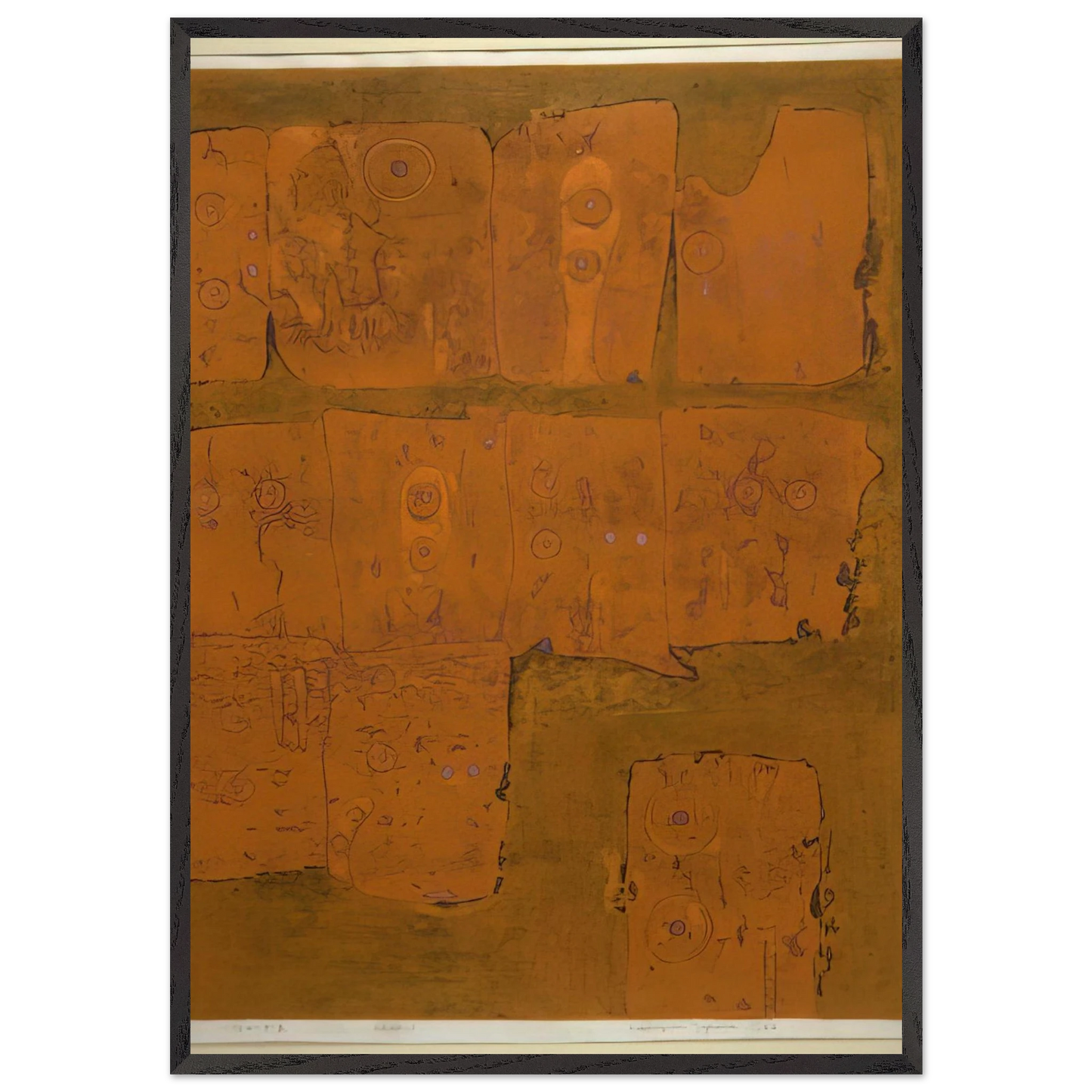 Tsunagagia - 1962 - Hiroyuki Tajima 70x100 cm / 28x40 inches Framed Art Print – Black Wooden Frame