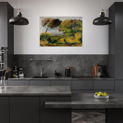 Breton Landscape Trees and Moor - Pierre-Auguste Renoir Acrylic Print - 70x100 cm / 28x40″ inches | Pierre-Auguste Renoir Wall Art | Pierre-Auguste Renoir Prints
