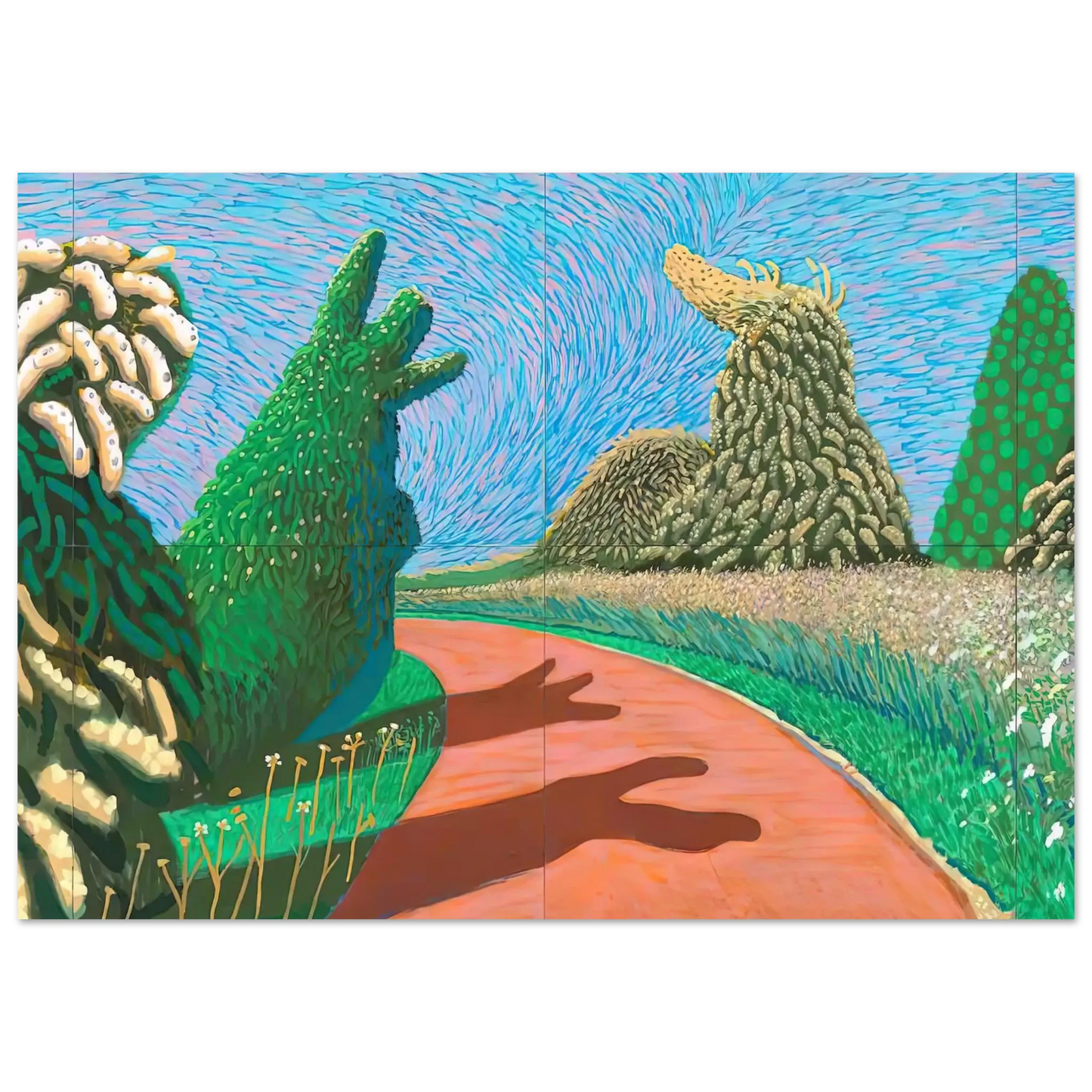 David Hockney - David Hockney Wall art - 25x25 cm / 10x10 Inches - Fine Art Poster - -