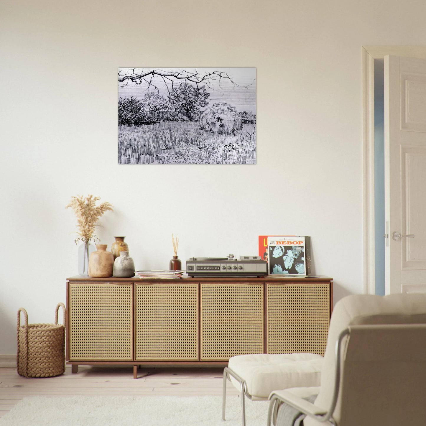 Park at Arles - Vincent van Gogh Brushed Aluminum Print - 70x100 cm / 28x40 inches | Vincent van Gogh Aluminum Print | Vincent van Gogh Prints