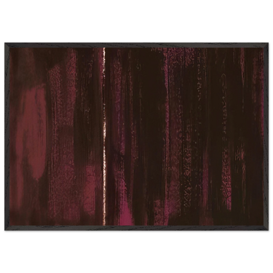 Untitled 2 N1 - Barnett Newman 70x100 cm / 28x40 inches Framed Art Print – Black Wooden Frame