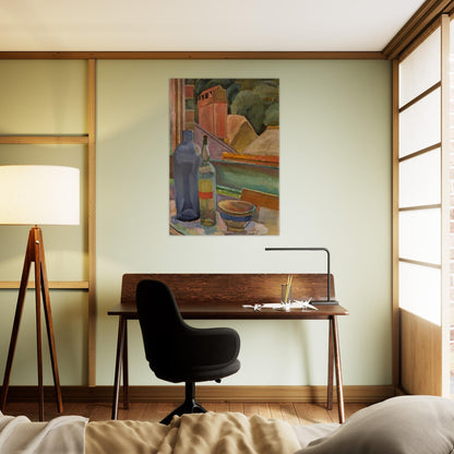 WINDOW STILL LIFE 1915 - Vanessa Bell Brushed Aluminum Print - 70x100 cm / 28x40 inches | Vanessa Bell Aluminum Print | Vanessa Bell Prints