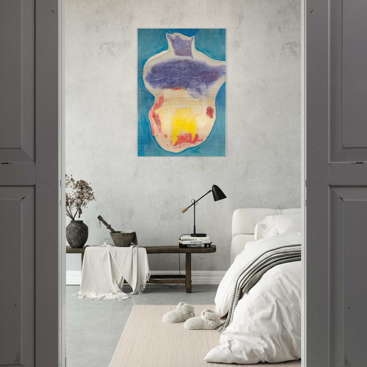 Narcissus, 1963- - Helen Frankenthaler Brushed Aluminum Print - 70x100 cm / 28x40 inches | Helen Frankenthaler Aluminum Print | Helen Frankenthaler Prints