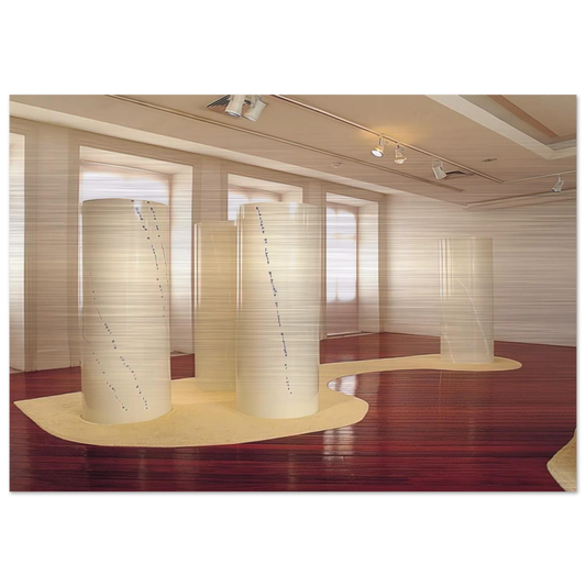 Cylinders - 2001 - Lygia Pape Brushed Aluminum Print - 70x100 cm / 28x40 inches | Lygia Pape Aluminum Print | Lygia Pape Prints