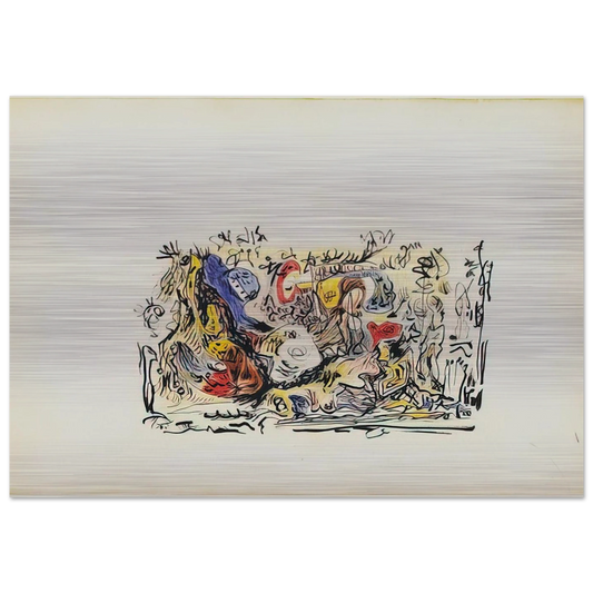 UNTITLED - Jackson Pollock Brushed Aluminum Print - 70x100 cm / 28x40 inches | Jackson Pollock Aluminum Print | Jackson Pollock Prints