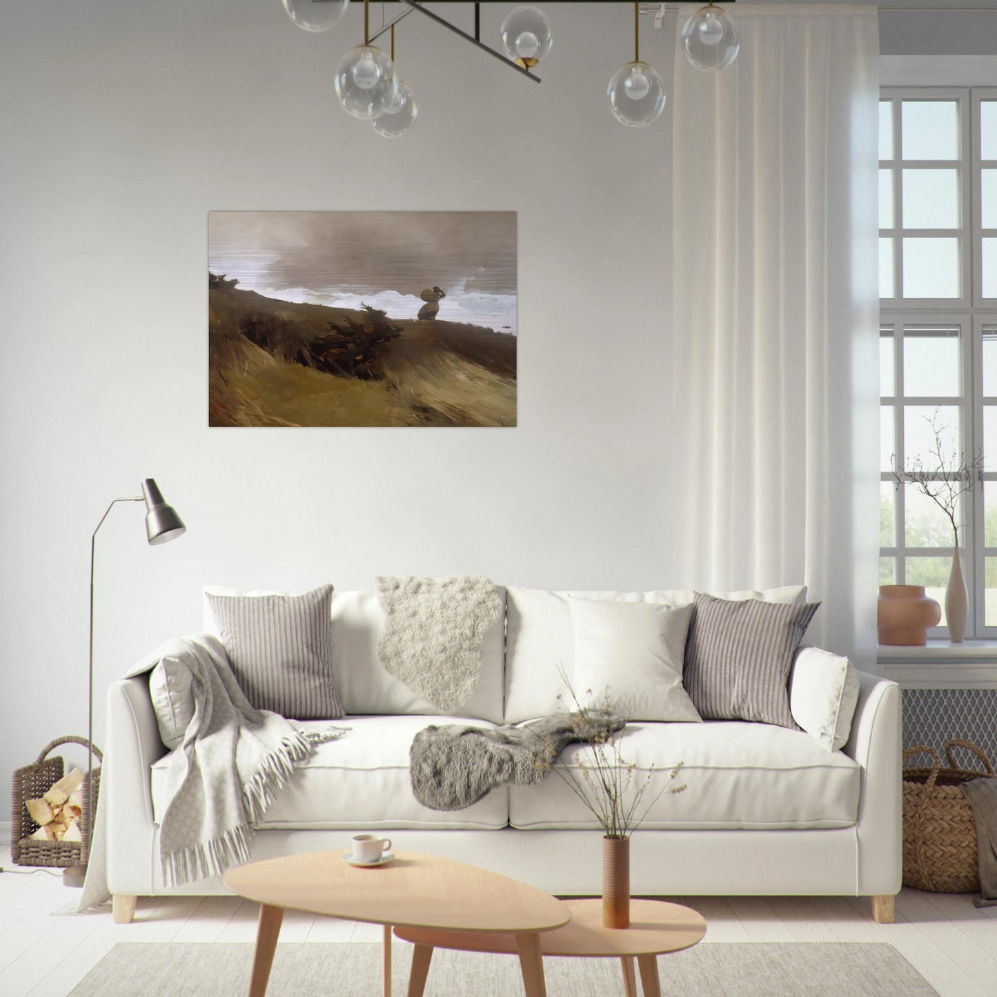 THE WEST WIND - Winslow Homer Brushed Aluminum Print - 70x100 cm / 28x40 inches | Winslow Homer Aluminum Print | Winslow Homer Prints