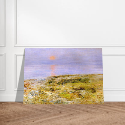 Sunset, Isle of Shoals - Childe Hassam Brushed Aluminum Print - 70x100 cm / 28x40 inches | Childe Hassam Aluminum Print | Childe Hassam Prints