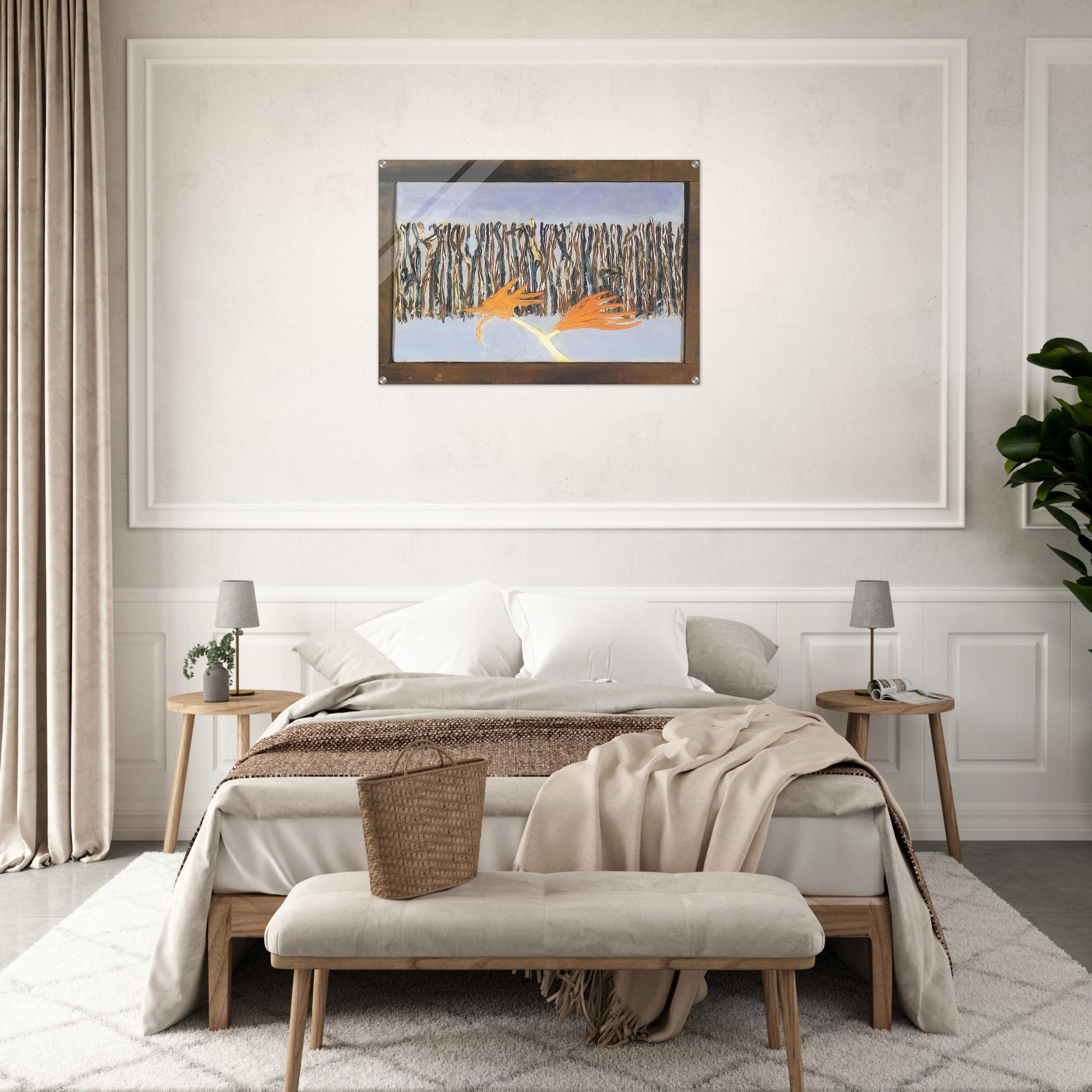 Burning Bush - 1953 - Forrest Bess Acrylic Print - 70x100 cm / 28x40″ inches