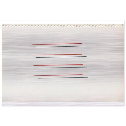 Untitled - 1971 - Fred Sandback Brushed Aluminum Print - 70x100 cm / 28x40 inches | Fred Sandback Aluminum Print | Fred Sandback Prints