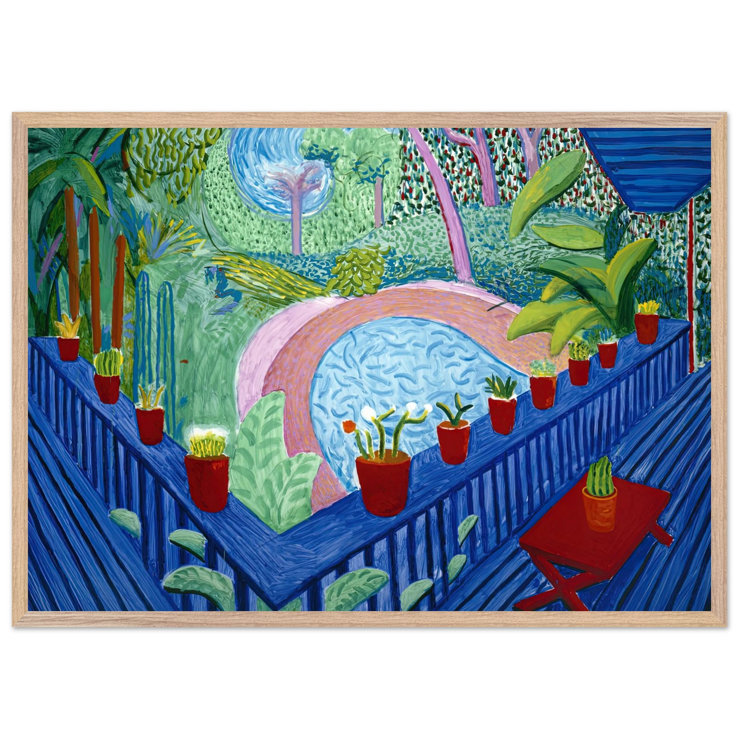 David Hockney - David Hockney Wall art - 50x70 cm / 20x28 inches - Fine Art Poster-canvas - -