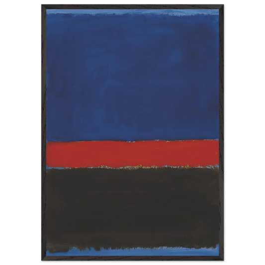 Untitled - 1959 N1 - Mark Rothko 70x100 cm / 28x40 inches Framed Art Print – Black Wooden Frame
