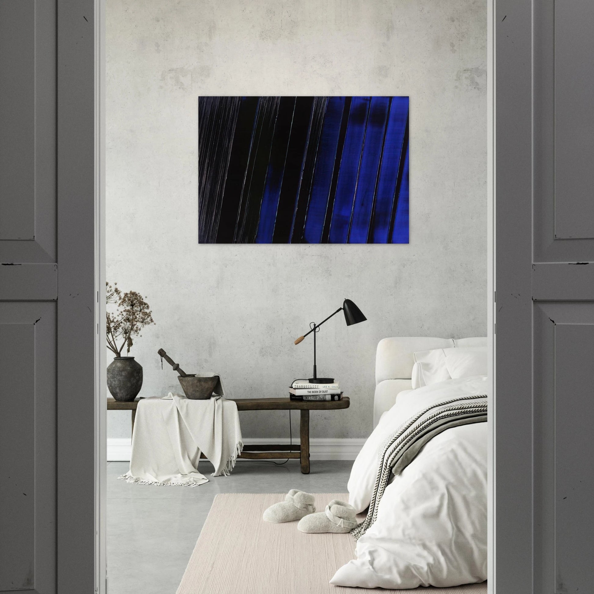 Peinture 11 Juillet 1987 - 1987 - Pierre Soulages Brushed Aluminum Print - 70x100 cm / 28x40 inches | Pierre Soulages Aluminum Print | Pierre Soulages Prints