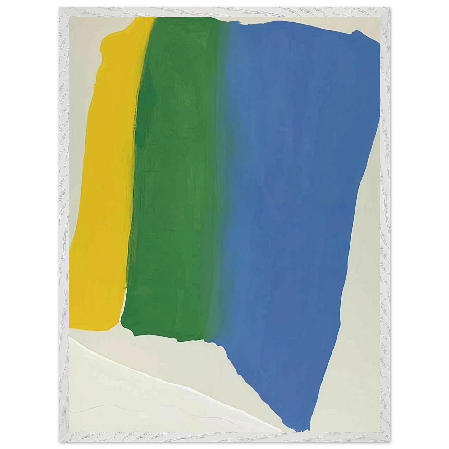 Helen Frankenthaler - Summer Insignia - 1969 Wall art - 60x80 cm / 24x32 inches - Premium Wooden Framed Poster With Fine Art Paper-canvas - White frame
