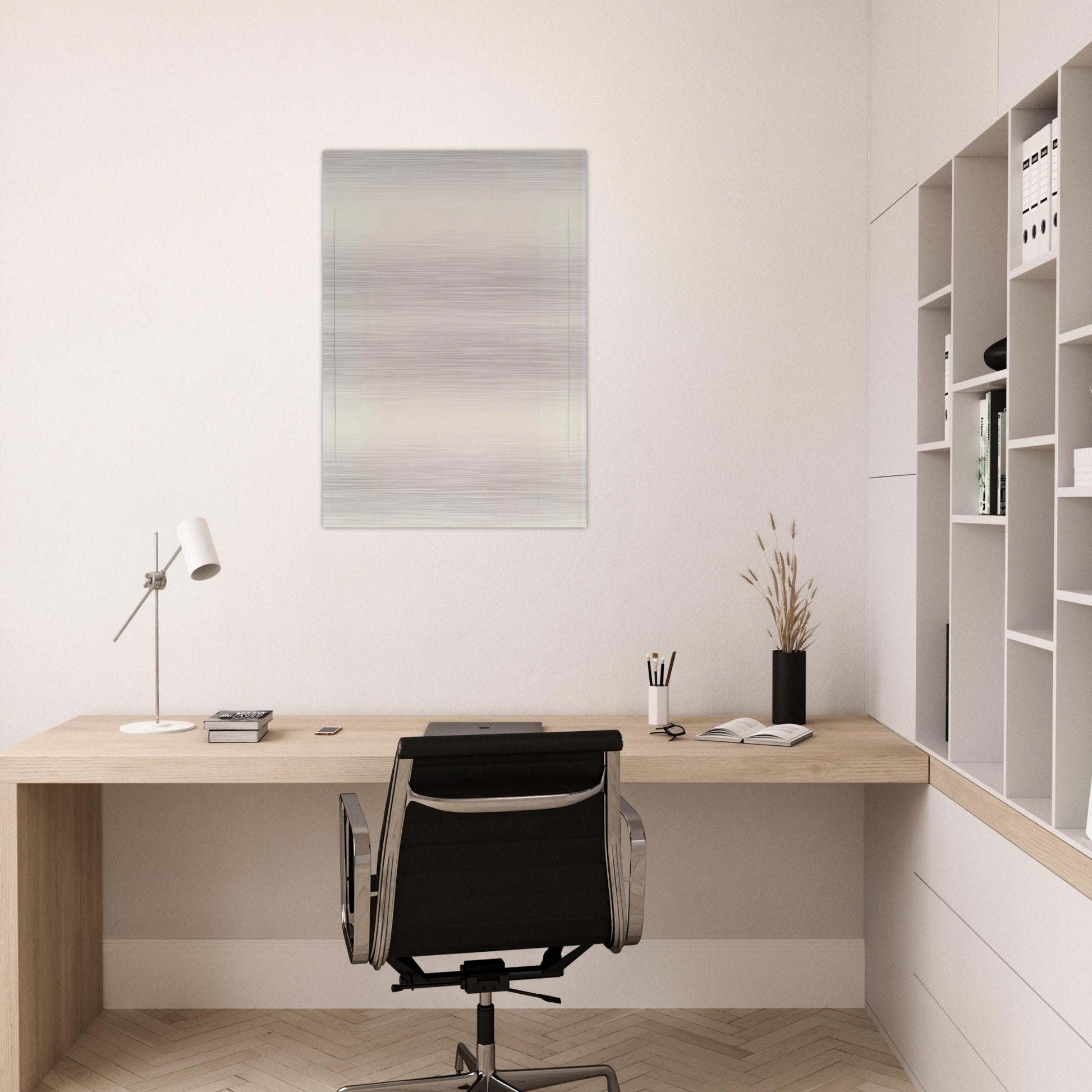 Red Bird - Agnes Martin Brushed Aluminum Print - 70x100 cm / 28x40 inches | Agnes Martin Aluminum Print | Agnes Martin Prints