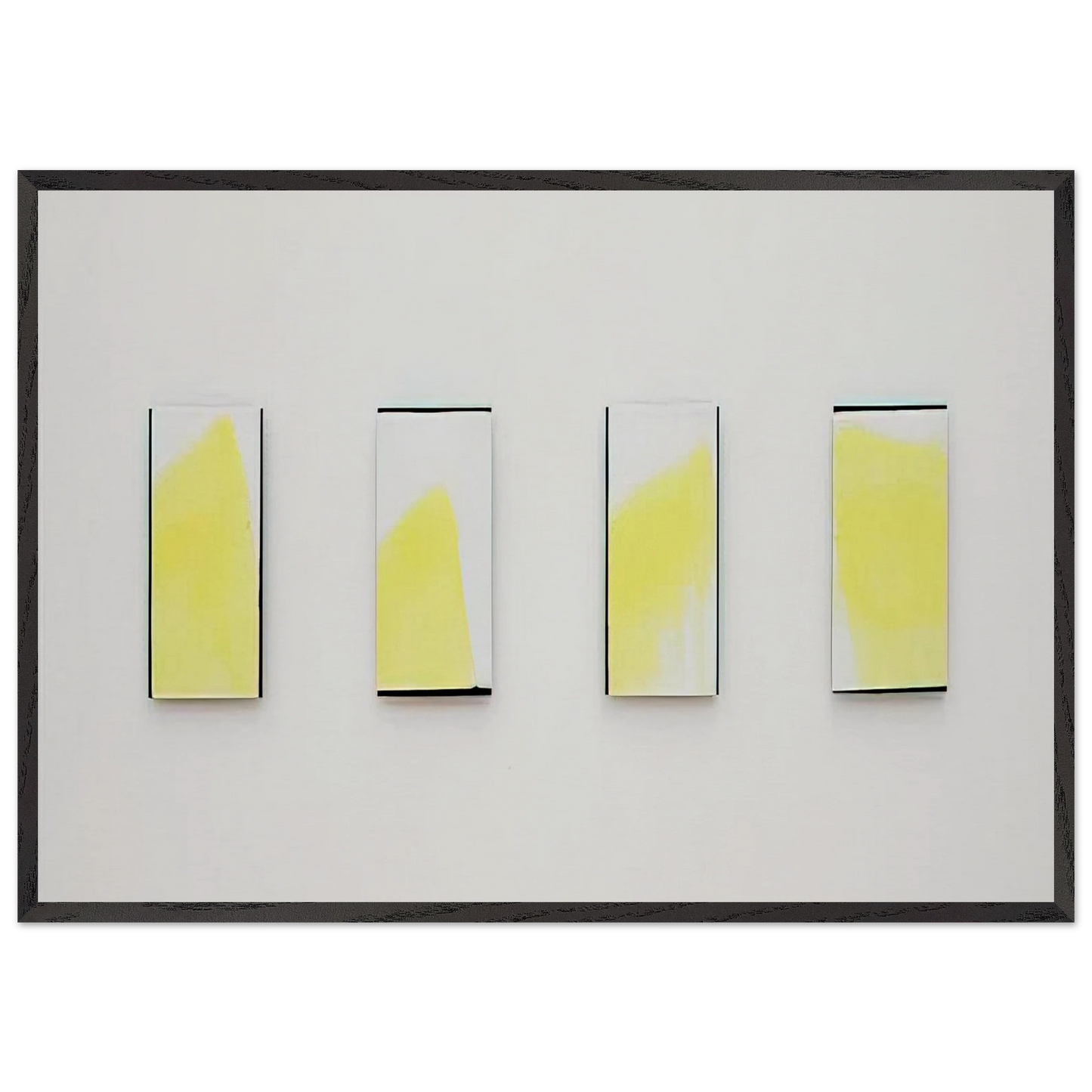 OHNE TITEL 1977 2 - Blinky Palermo 70x100 cm / 28x40 inches Framed Art Print – Black Wooden Frame