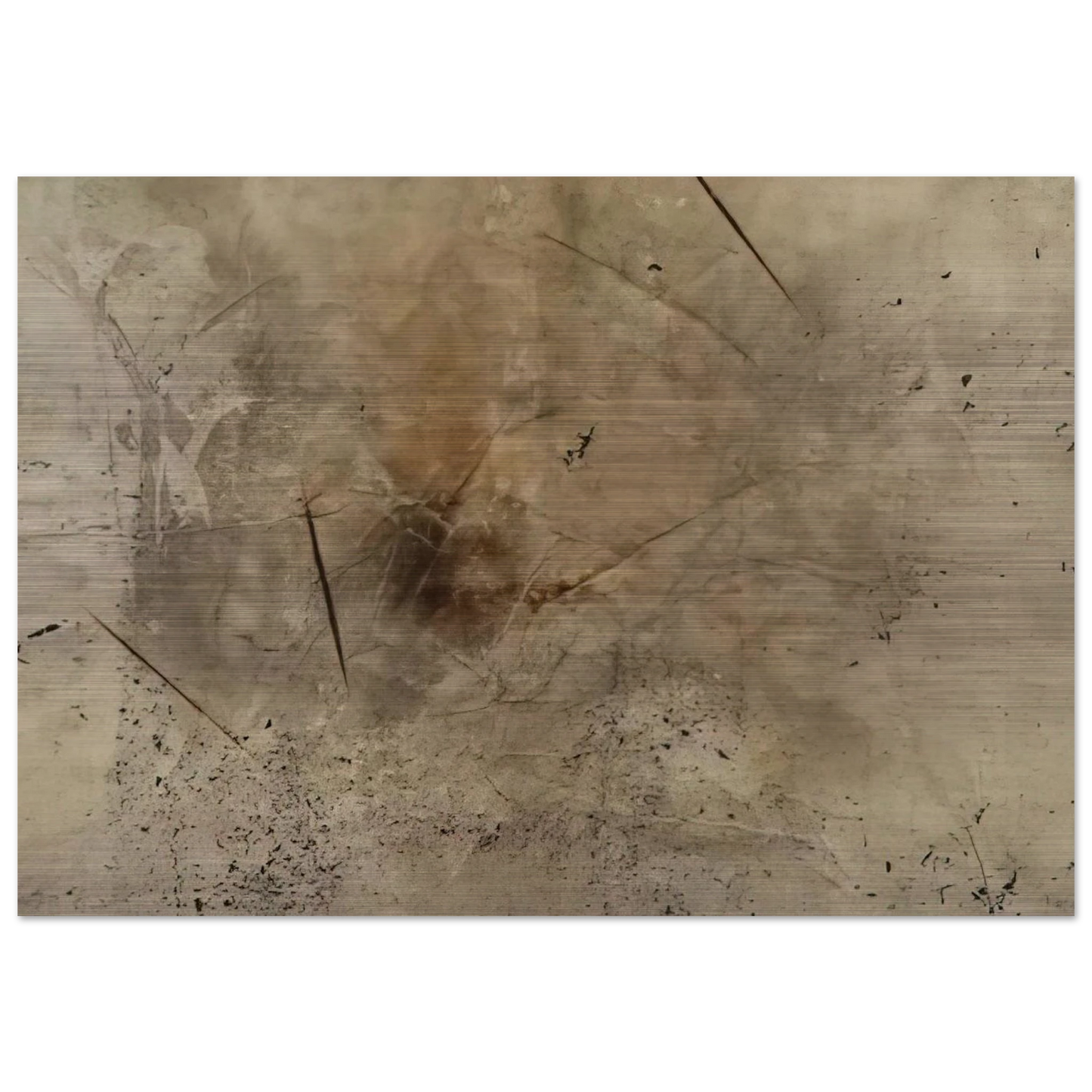 Variations III #29 - Abstract Expressionism - John Cage Brushed Aluminum Print - 70x100 cm / 28x40 inches | John Cage Aluminum Print | John Cage Prints