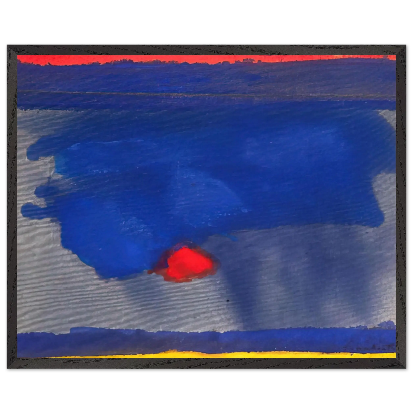 Helen Frankenthaler - Provincetown - 1964 Wall art - 13x18 cm / 5x7 Inches - Premium Wooden Framed Poster With Fine Art Paper - Wood frame