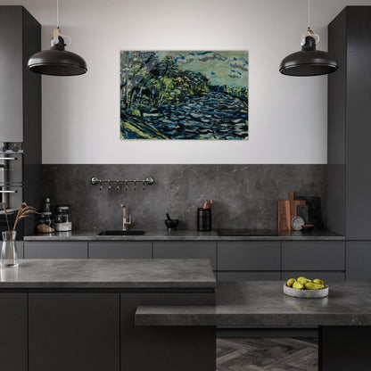 ST MARY S BLACK RIVER IS BLUE GEORGIA 1964 - Ivan Albright Acrylic Print - 70x100 cm / 28x40″ inches