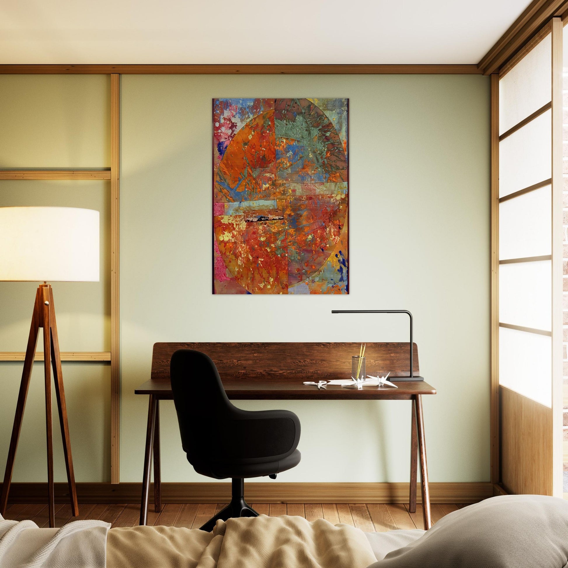 Baptistry - Sam Gilliam Brushed Aluminum Print - 70x100 cm / 28x40 inches | Sam Gilliam Aluminum Print | Sam Gilliam Prints