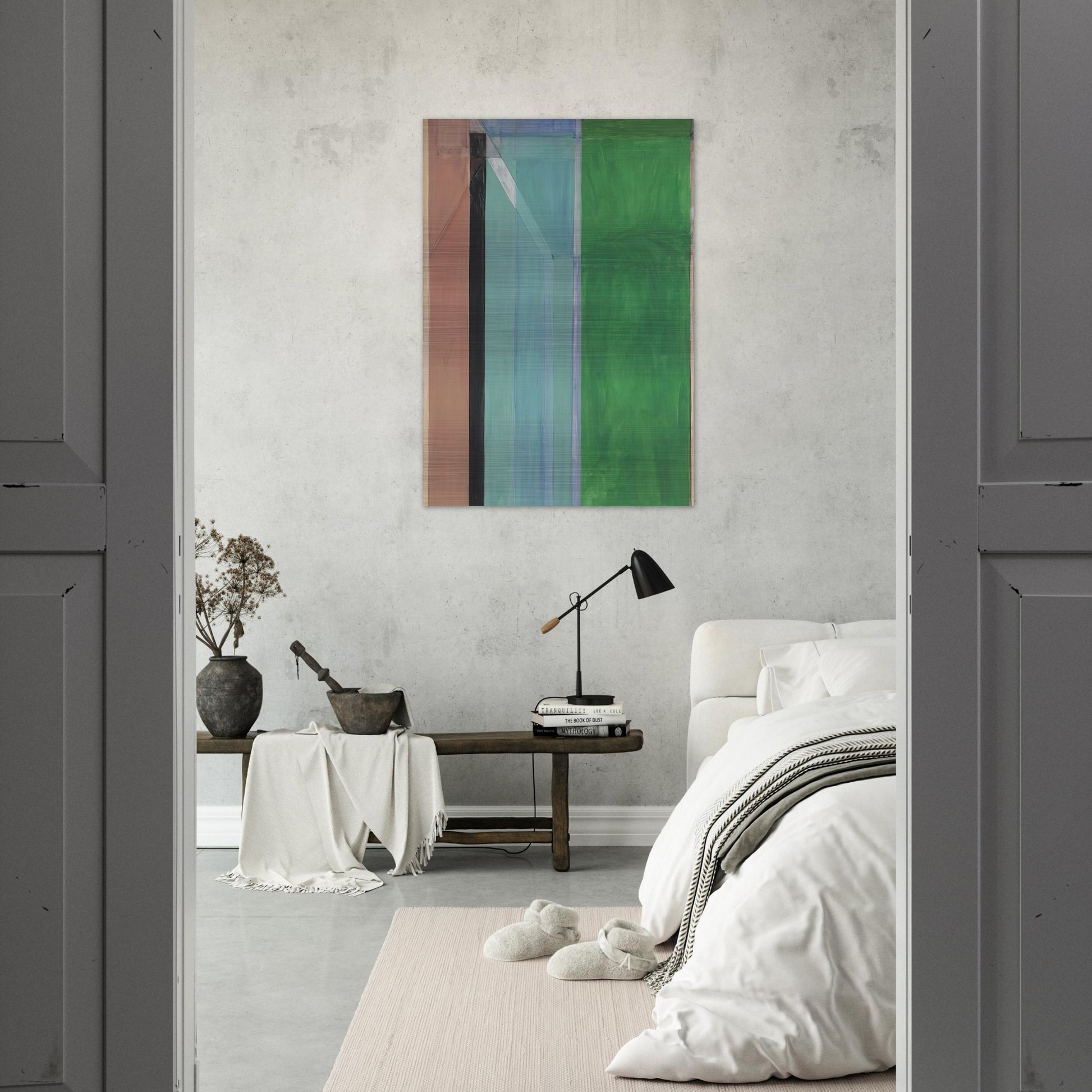 Ocean Park #30 - Richard Diebenkorn Brushed Aluminum Print - 70x100 cm / 28x40 inches | Richard Diebenkorn Aluminum Print | Richard Diebenkorn Prints