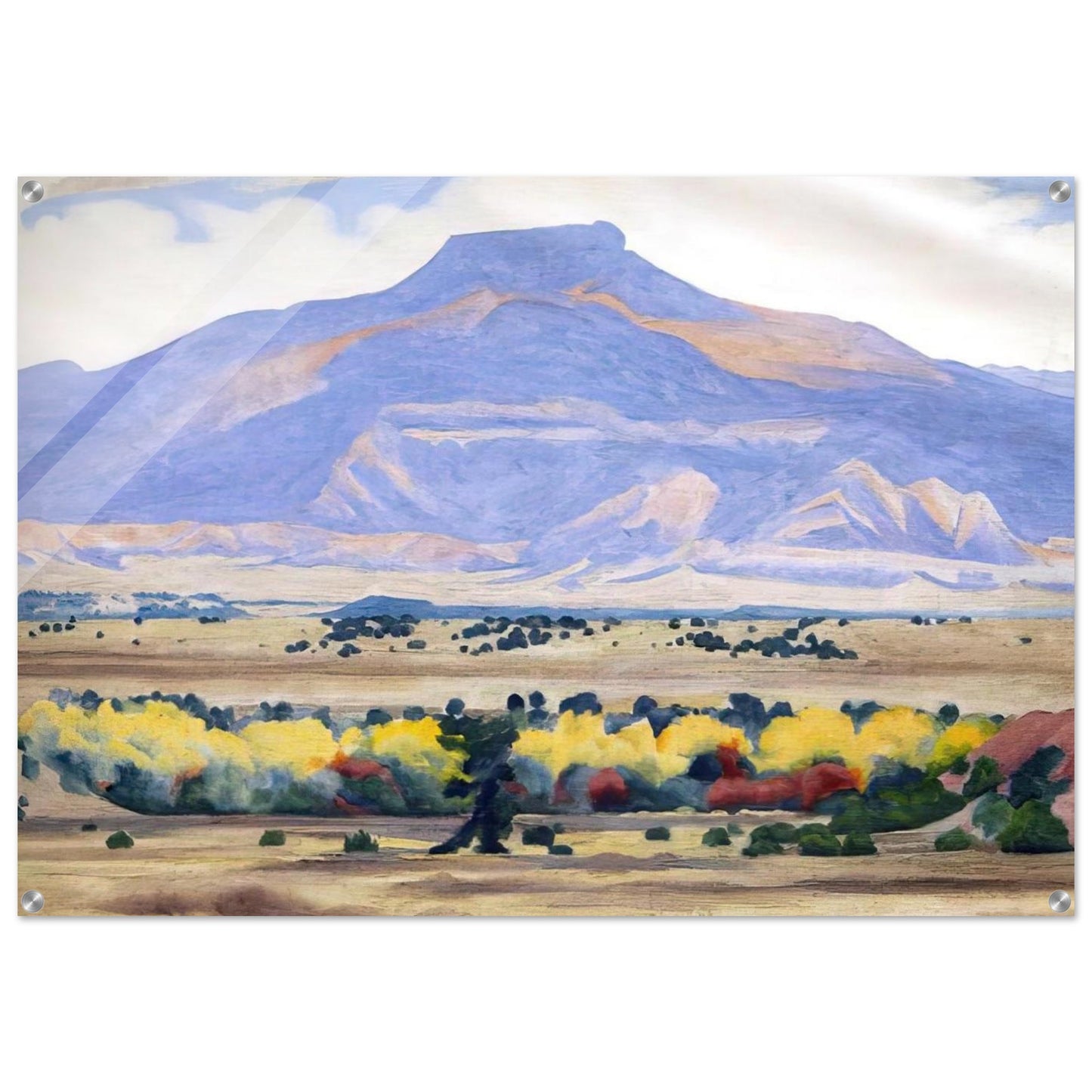 Pedernal - Georgia O'Keeffe Acrylic Print - 70x100 cm / 28x40″ inches
