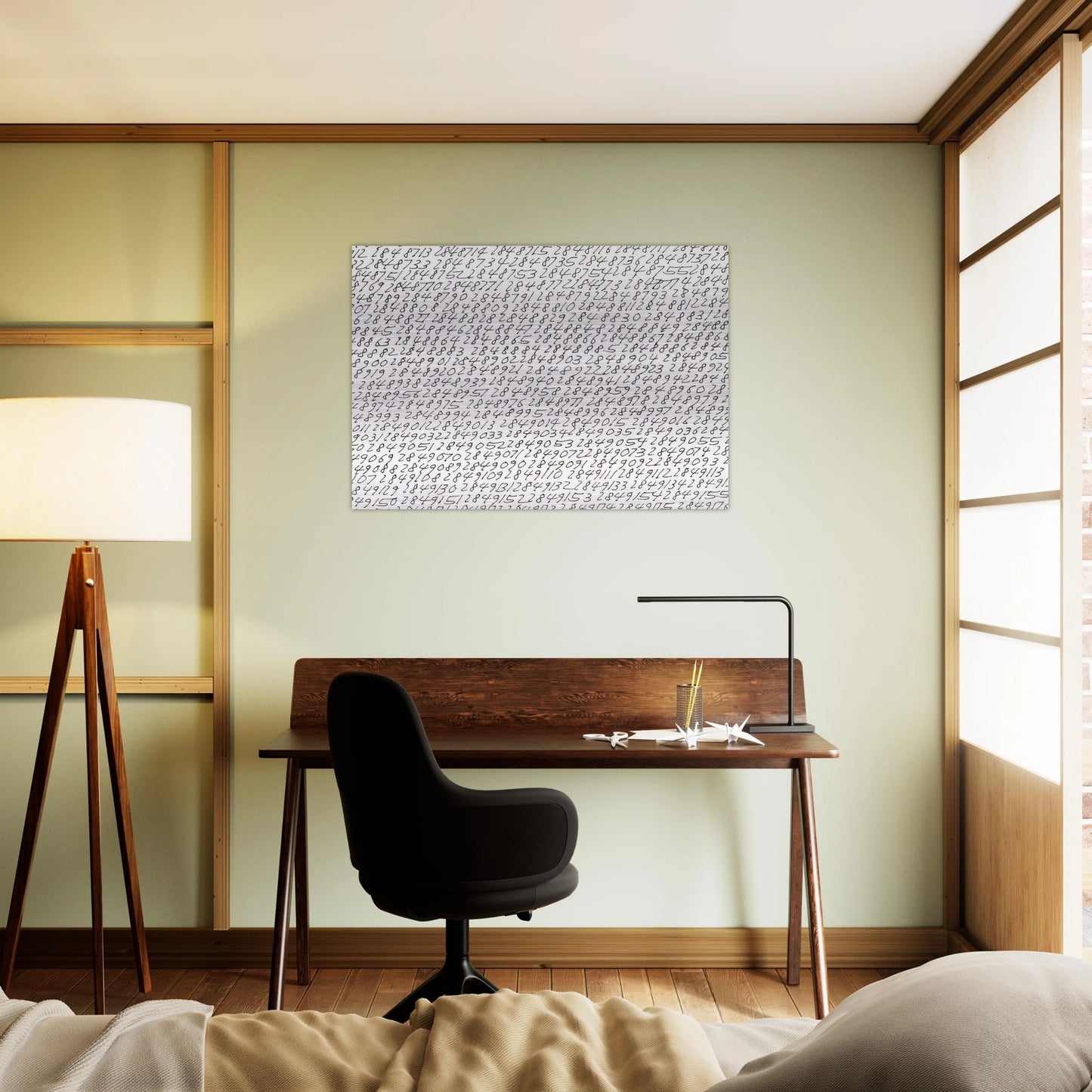 19651 - ∞, Detail - Conceptual Art - Roman Opalka Brushed Aluminum Print - 70x100 cm / 28x40 inches | Roman Opalka Aluminum Print | Roman Opalka Prints